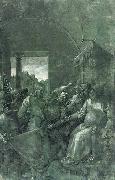 Albrecht Durer Green Passion: Christ before Caiaphas oil painting artist
